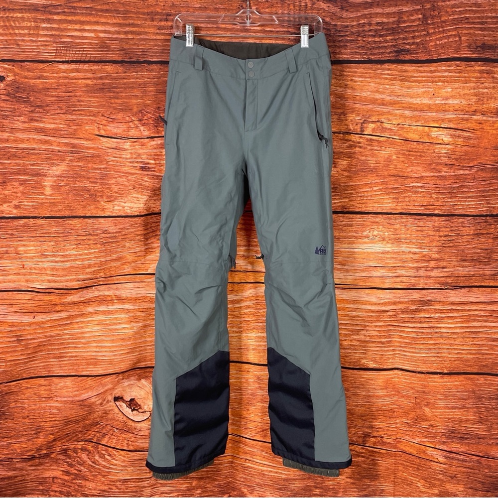 REI Co-op Gray and Black Snow Pants